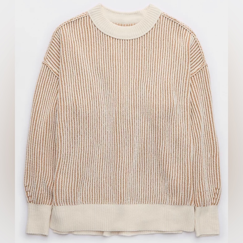 NWT Aerie Beyond Chenille Sweater Toasty Medium